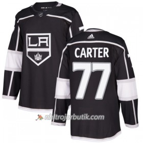 Män Ishockey Los Angeles Kings Tröja Jeff Carter 77 Adidas 2017-2018 Svart Authentic